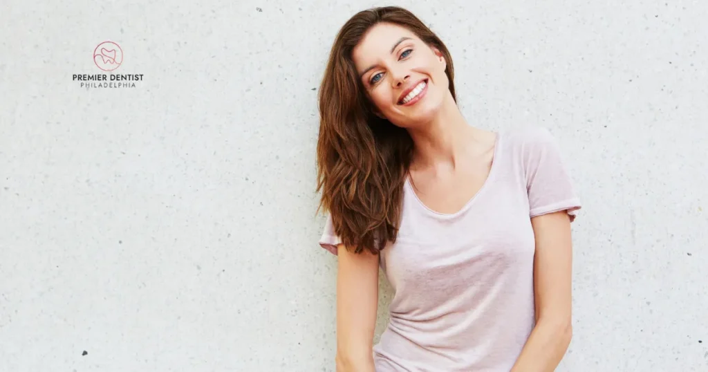 Professional Woman Smiling Outside Office