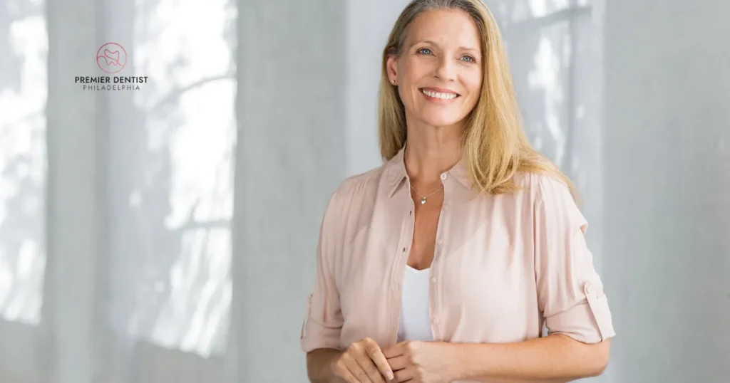 Smiling Woman Outside